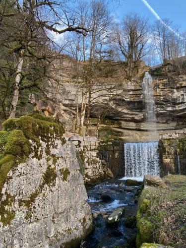 La première des cascades du Hérisson: le saut Girard