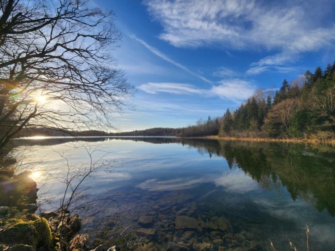 Reflets dans le lac du Grand Maclu
